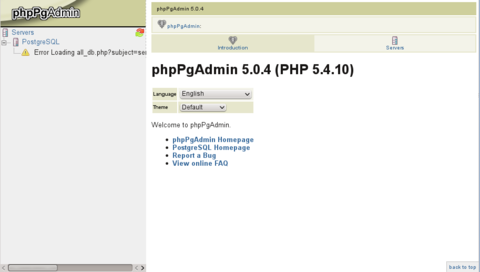 phpPgAdmin v5.04