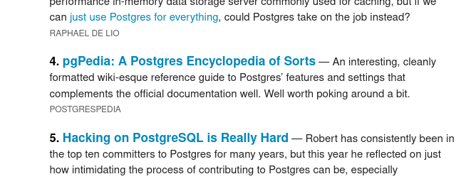 Postgres Weekly, 2024-12-18 Postgres Weekly, 2024-12-18
